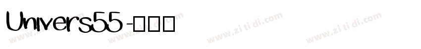 Univers55 字体转换